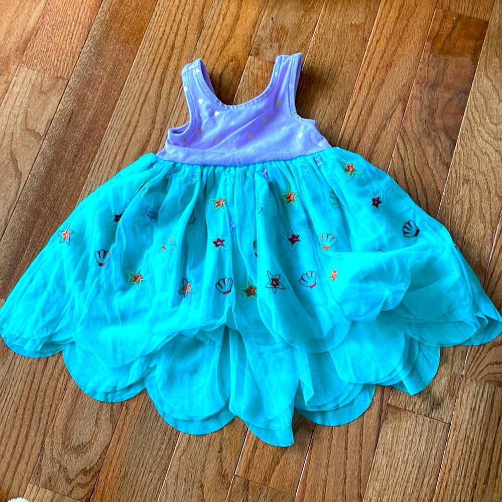 Hanna Anderson Disney Ariel Dress In Soft Tulle